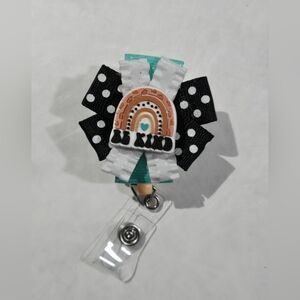Be Kind Badge Reel Kindness Medical ID Lanyard Name Tag Holder Nurse Accessories
